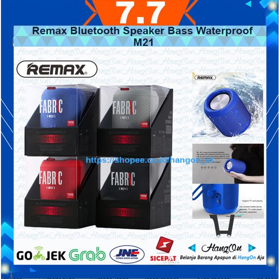 Remax Waterproof IP56 Speaker Bass TWS - RB-M21