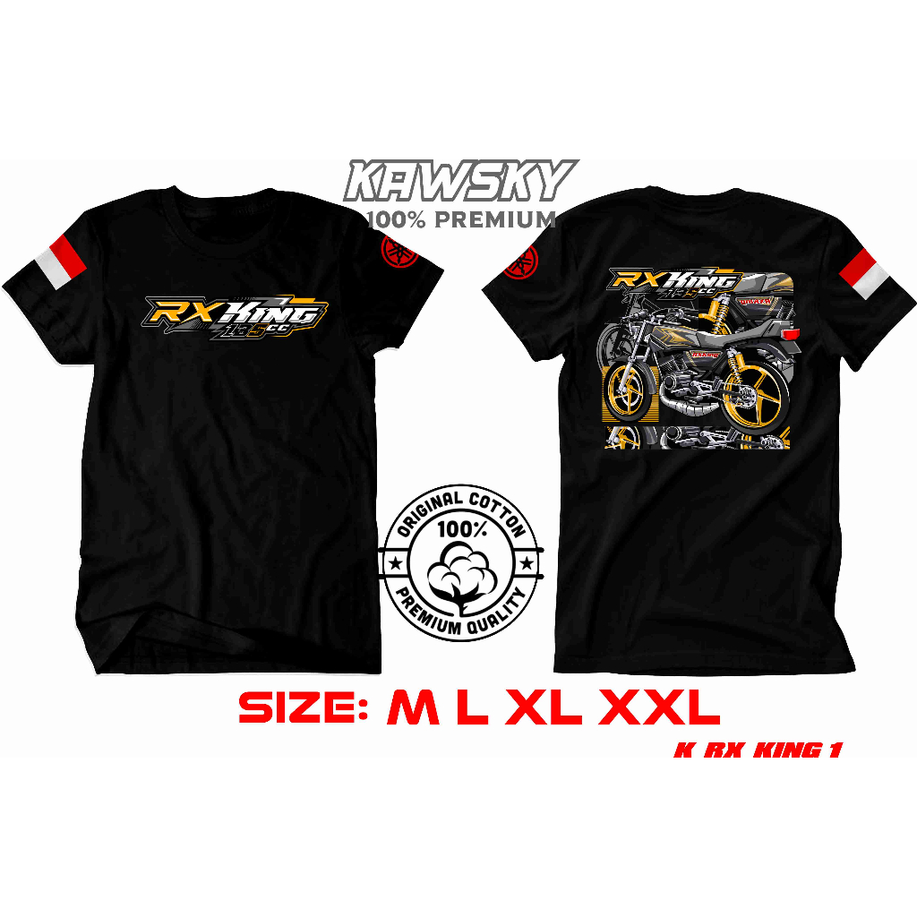 Kaos motor RX KING // Baju  yamaha rx king club indonesia