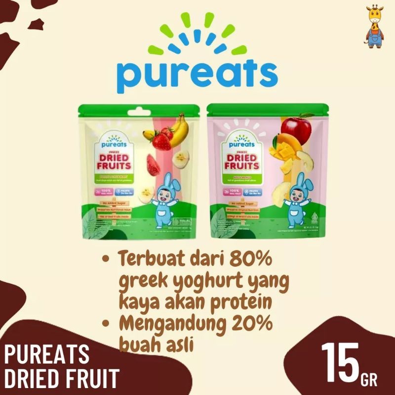 Pureats Dried Fruits/Cemilan Buah-buahan