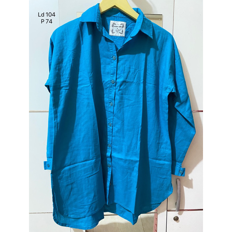 Kemeja Biru tosca brand Connexion