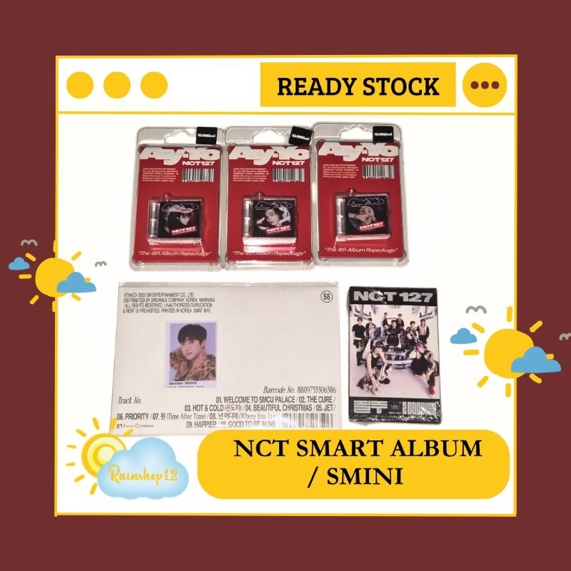 [READY STOCK] NCT SMART ALBUM / SMINI SEALED NCT DREAM NCT 127 2BADDIES AY YO MARK HAECHAN DOYOUNG R