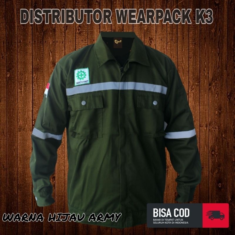 baju wearpack/Atasan polos/baju kerja lengan panjang/ APD/ Keselamatan dan kesehatan kerja