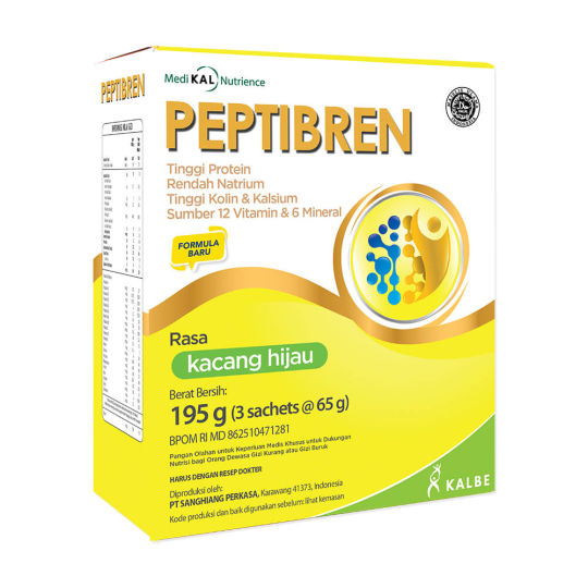 Peptibren Vanilla Kacang Hijau Susu Suplemen Kesehatan Malnutrisi