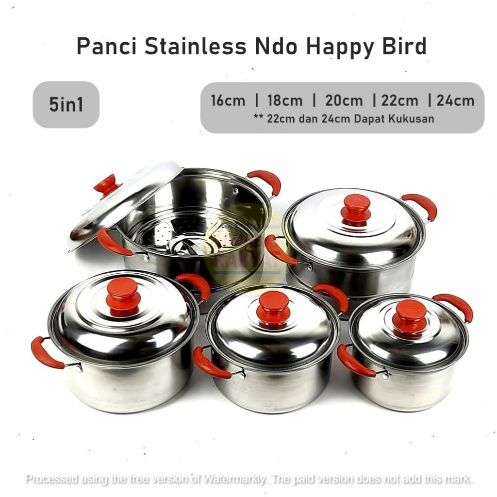 Panci Steamer Ndo Happy Bird 22 cm