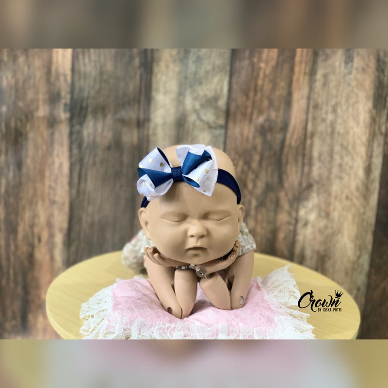 Adella headband, nylon headband, jepit rambut, shoesclip, klip sepatu, aplikasi pita, bahan headband