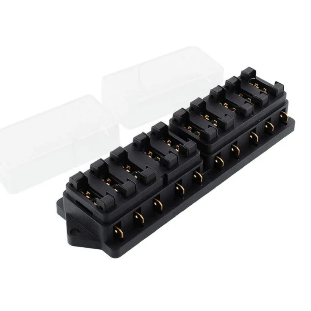 Fuse Holder Kotak Sekering 10 Way + Sekering Standard 10 pcs