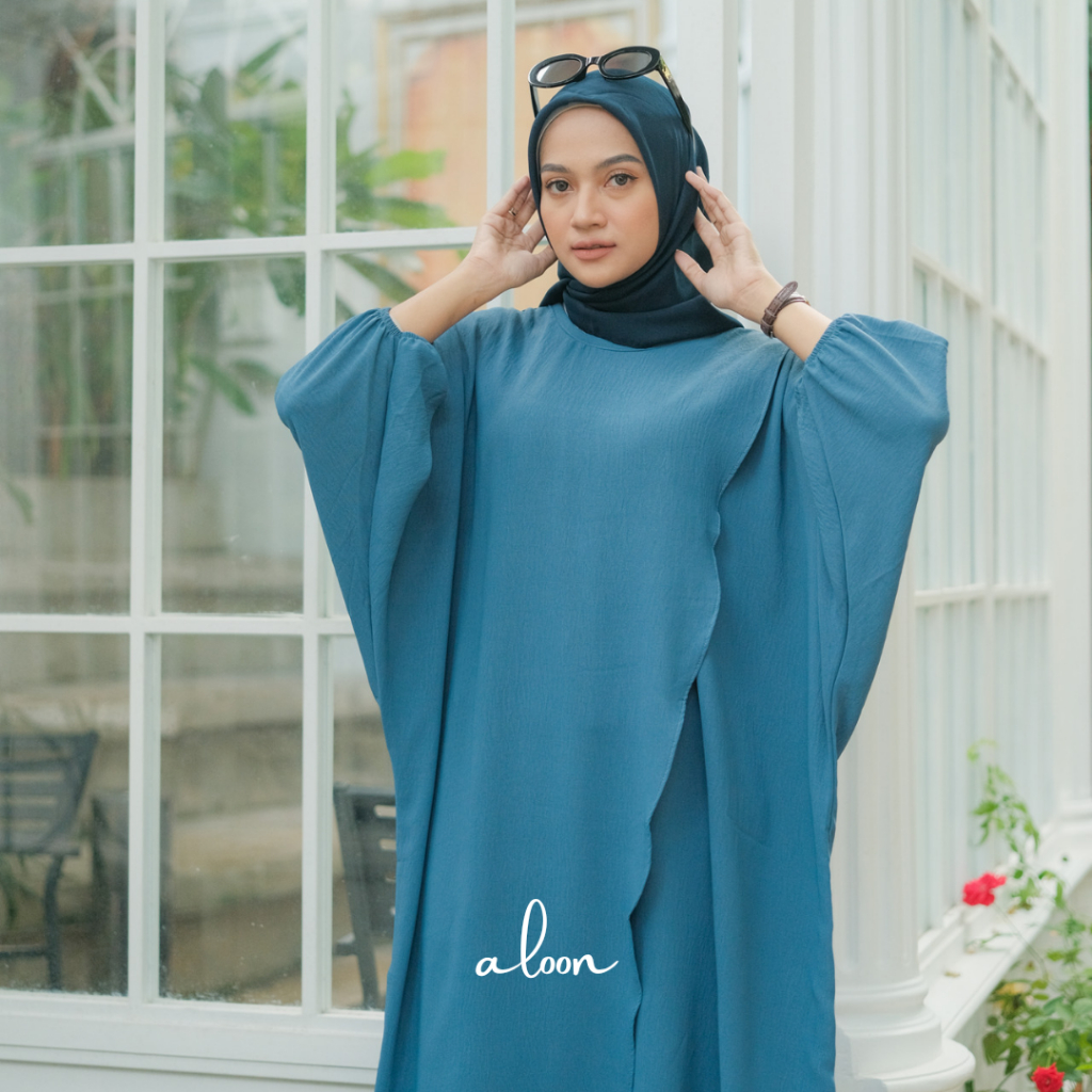 Anya Long Tunik Bahan Crinkle Airflow Busui Friendly – Baju Atasan Tunik Terbaru