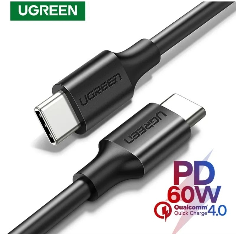 Ugreen Cable Data USB C to Type C 3A 60W PD QC 3.0 Fast Charging Kabel