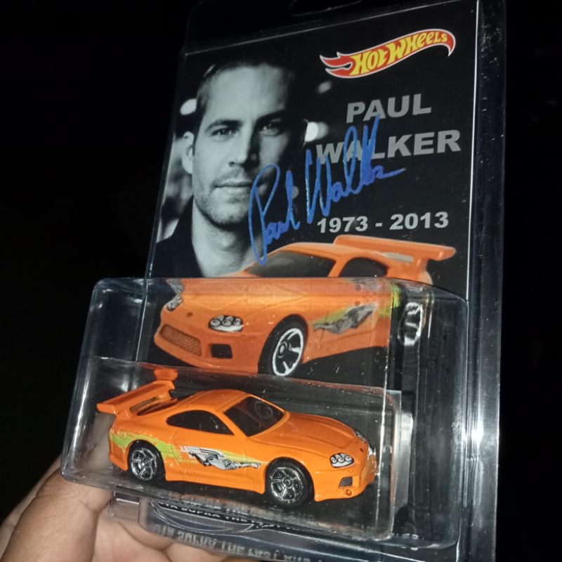 Custom Card For Paul Walker Fast And Furious Brian Oconner Toyota Supra Orange Hw Hot Wheels Hotwhee