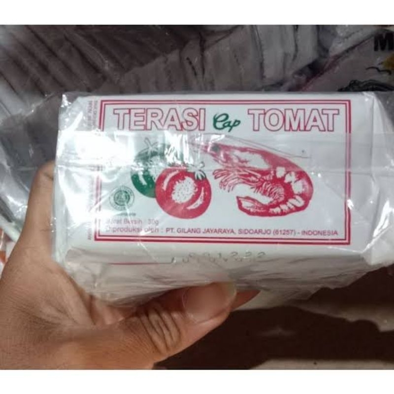 

Terasi udang Lampung Terasi TOMAT 30gr, terasi ukuran besar