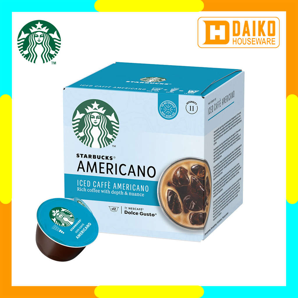 Starbucks Iced Caffe Americano By Nescafe Dolce Gusto Coffe 1 Box Capsule Original Nestle