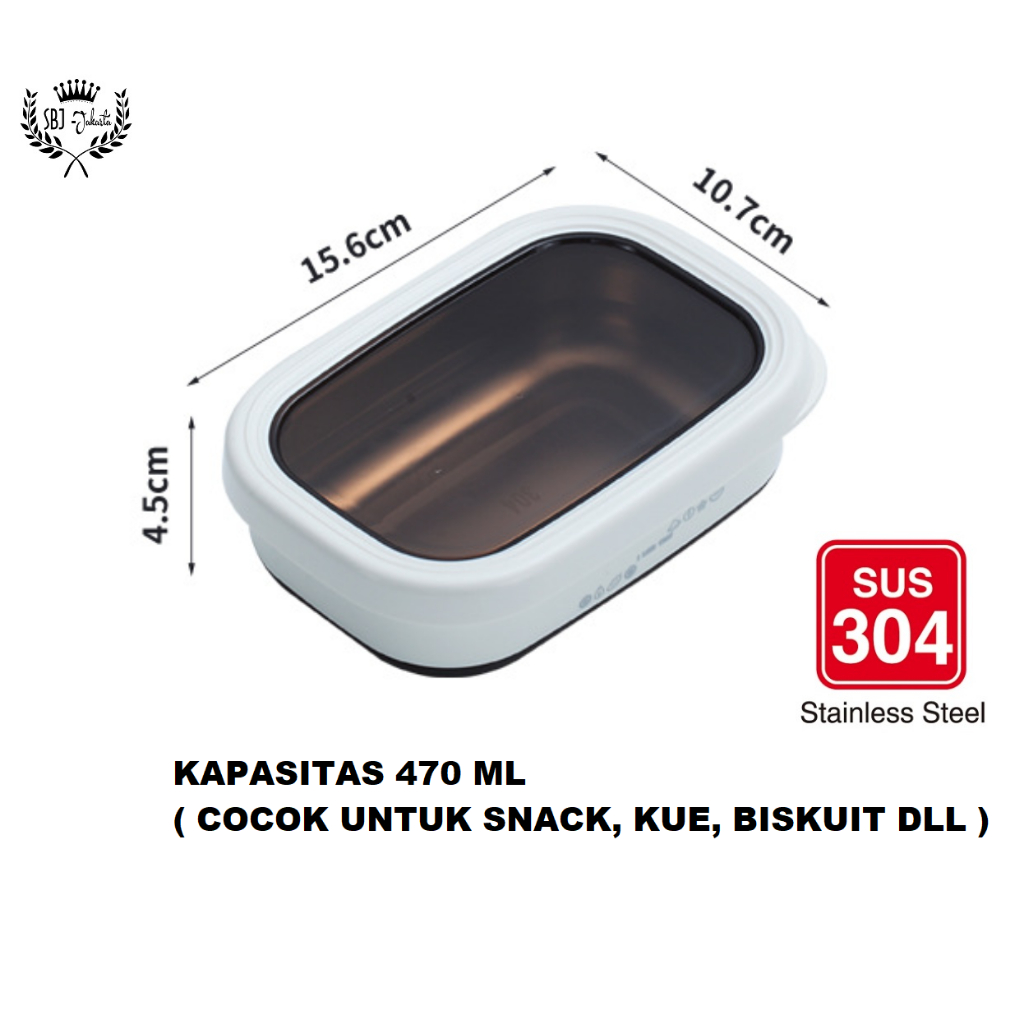 Kotak Makan Lunch Box 304 Stainless Steel Meal Box BPA Free ANTI BOCOR PREMIUM QUALITY