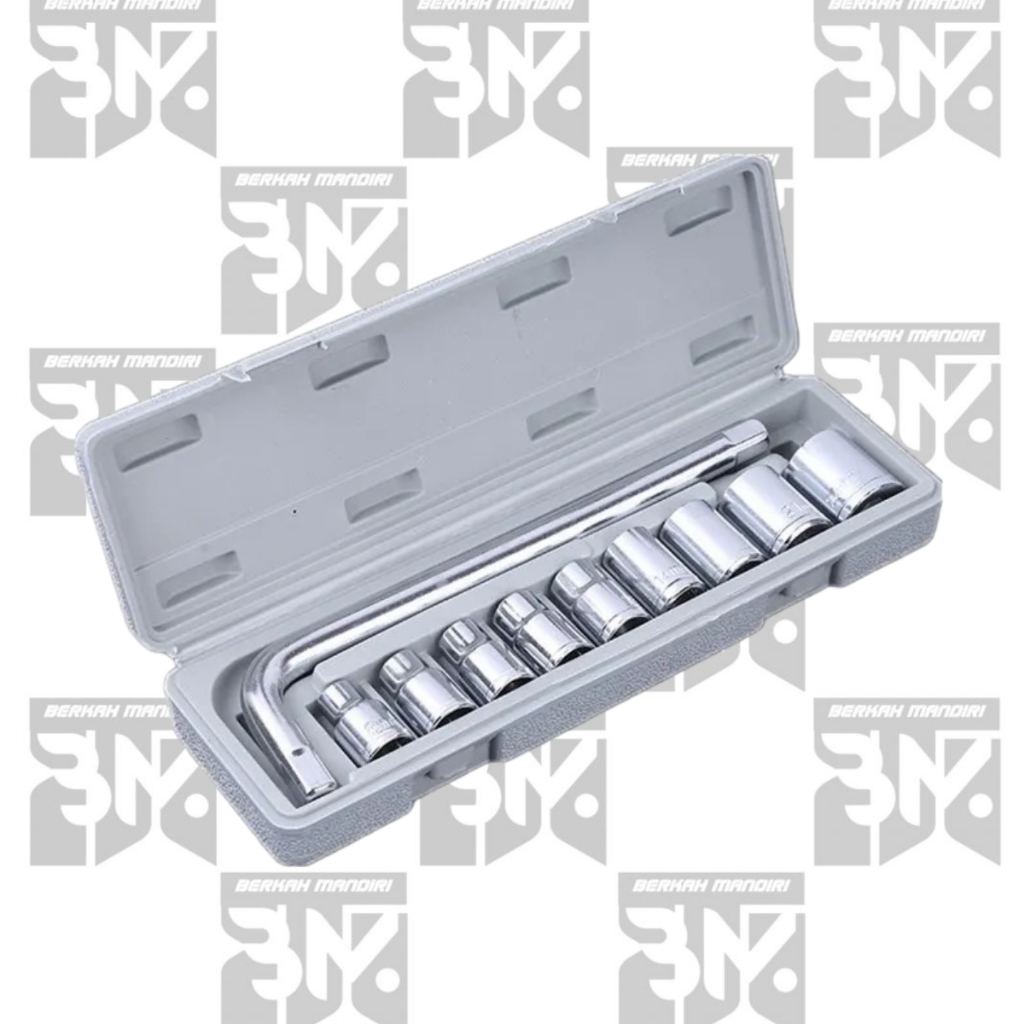 New Deland Kunci Shock Sock hand Socket Sok Set 10 Pcs 8-24 mm
