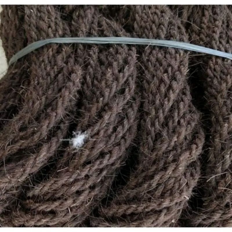 tali gazebo ijuk hitam / tali ijuk aren / tali ikat rumah bambu / tali saung gazebo