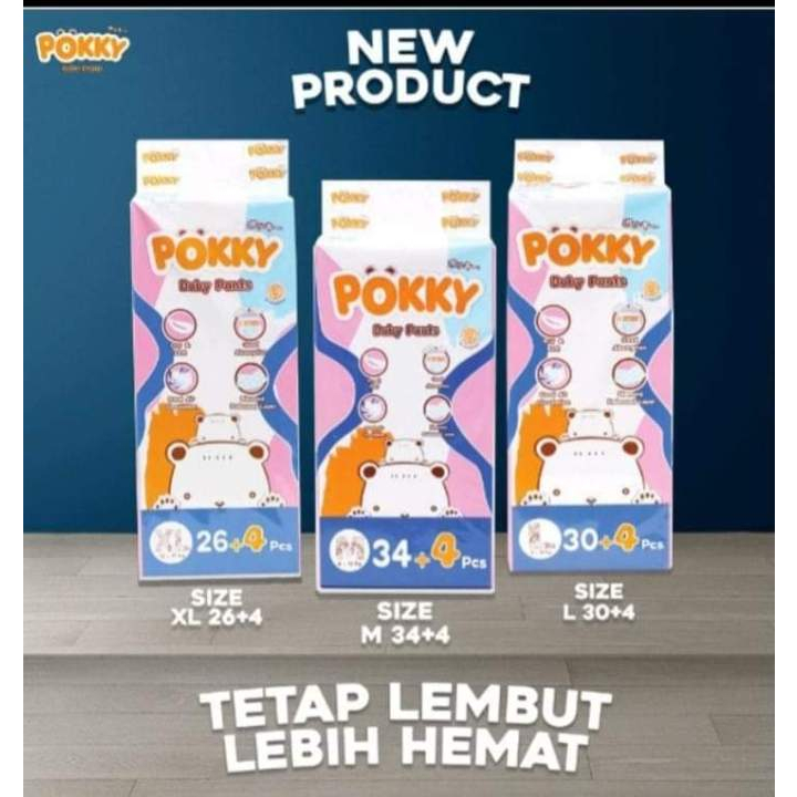 POKKY PANTS M34+4, L30+4, XL26+4