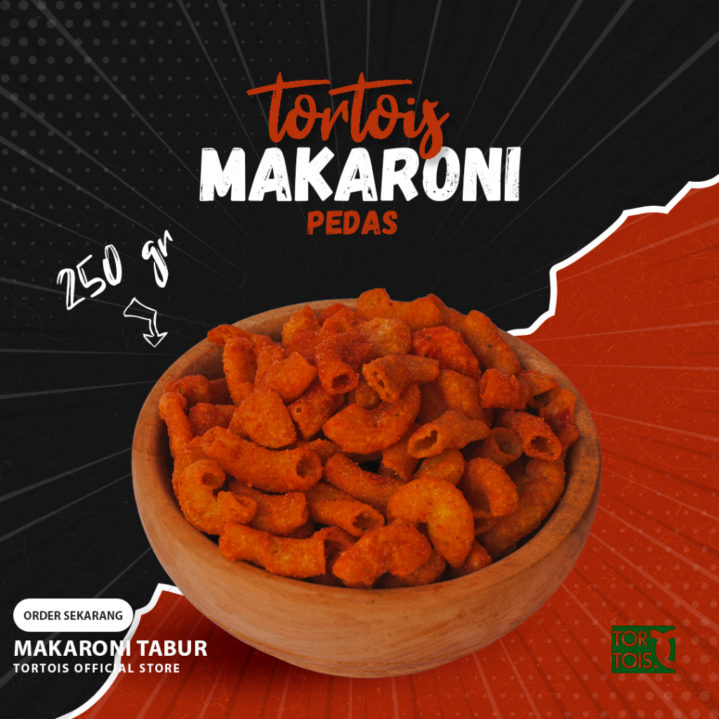 

Makaroni Pedas Tabur 250 gr | Macaroni Xtra Daun Jeruk