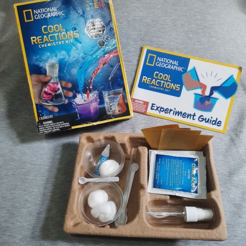 BARU, bukan Preloved National Geographic Cool Reactions Chemistry Kit Mainan Edukasi Anak not Learni