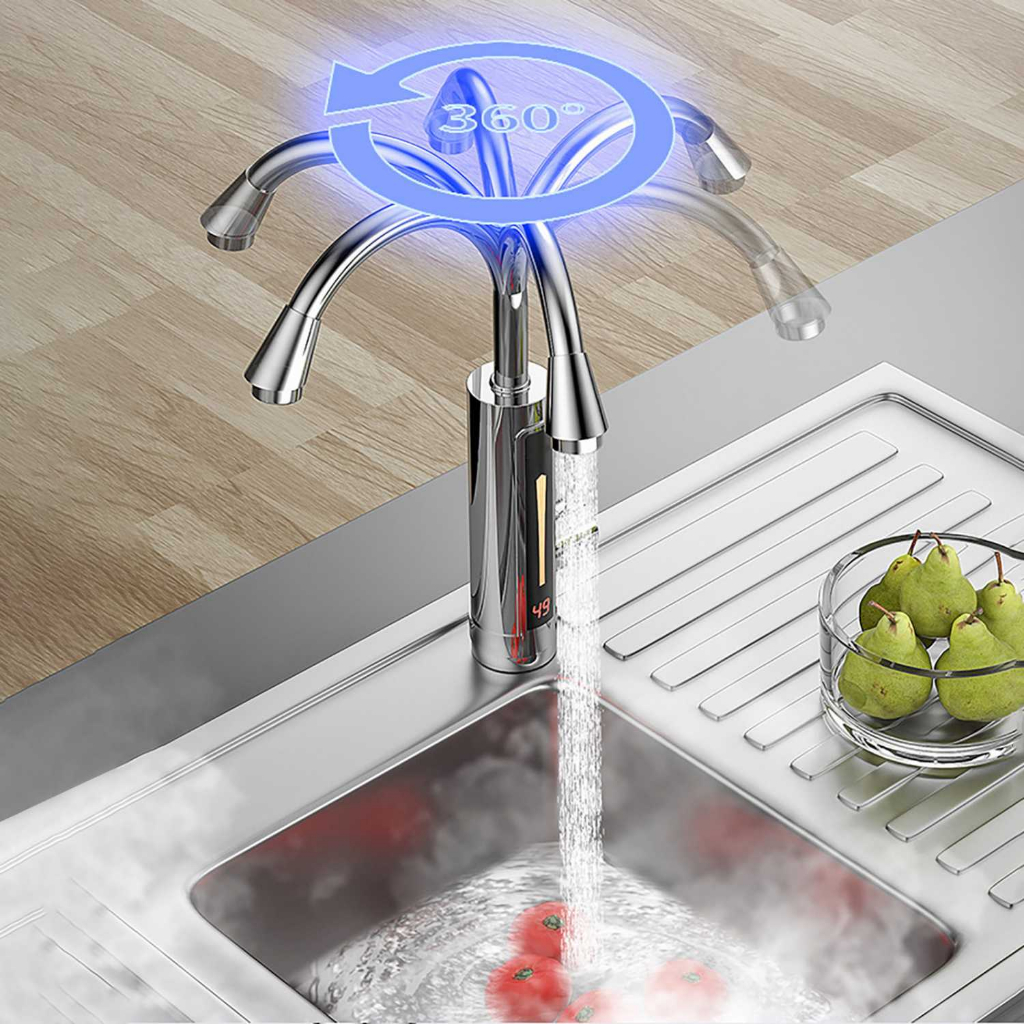 Temmax Keran Pemanas Air Elektrik Hot Water Faucet 220V - RY-019 kran shower selang wastafel dapur cuci piring