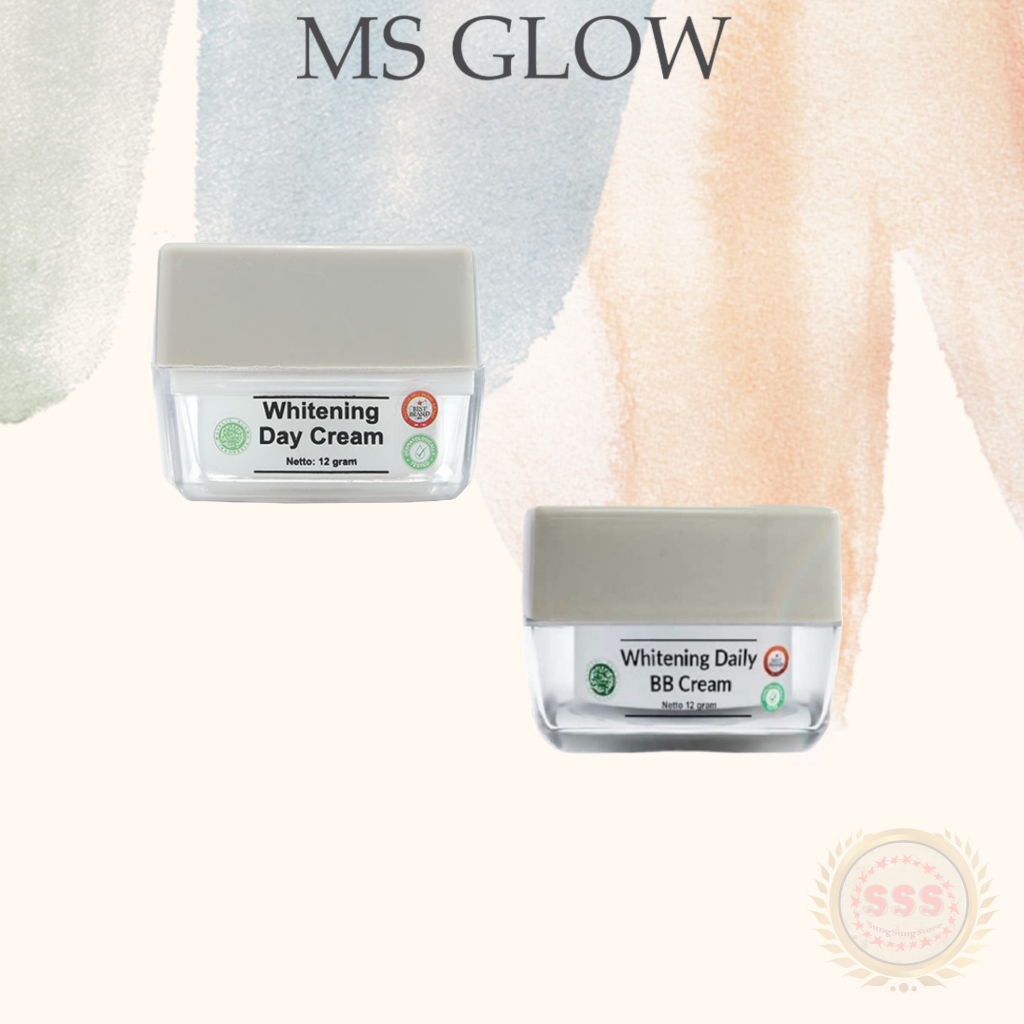 MS GLOW Whitening Day Cream / Whitening Daily Bb Cream / Acne Daily Bb Cream / SunWhite Daily Cream / SunGlow Daily Cream12gr