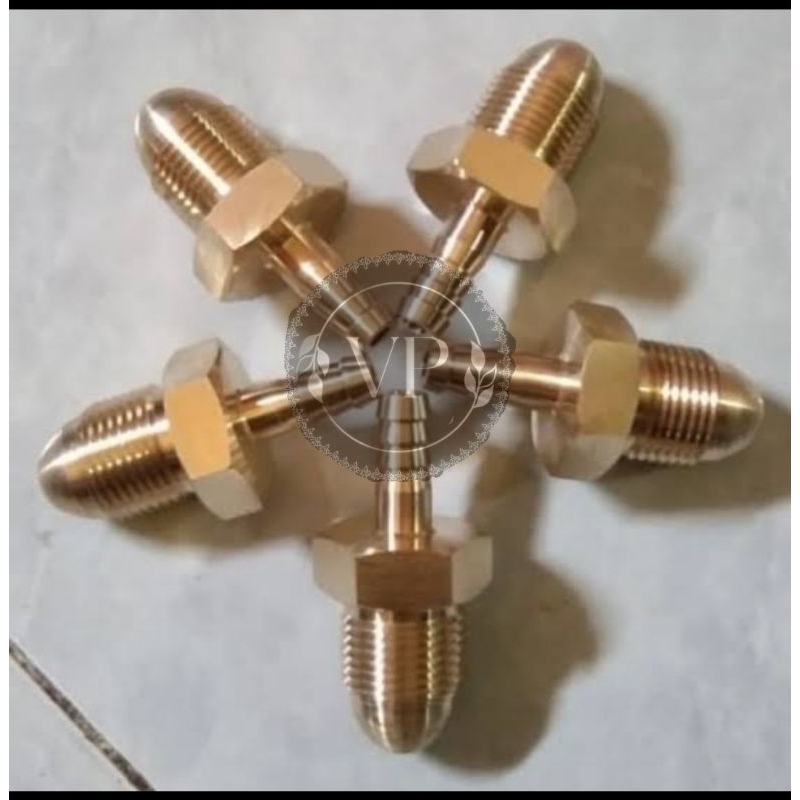 NEPEL TABUNG OKSIGEN / Nepel oksigen / Nepel Packing Ikan / Nepel Slang Packing Ikan 1/4 Inchi isi 5