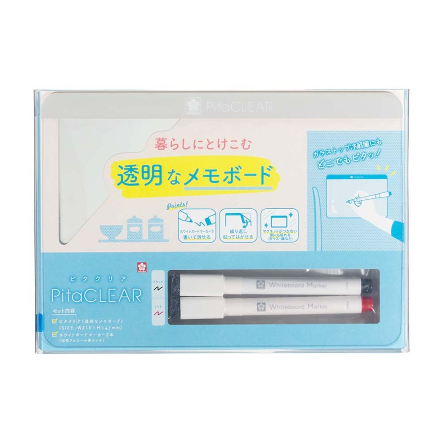 

Sakura Pita Clear Transparent Memo Board A5 Memo Transparan Mini Set