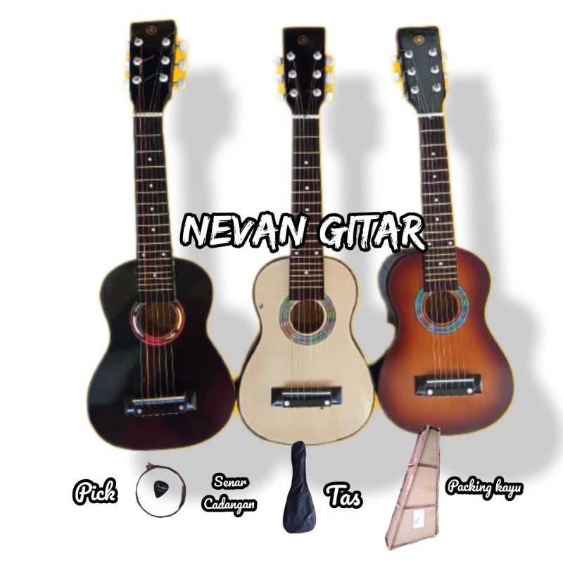 GITAR LELE / GITAR KECIL /UKULELE SENAR 6 (PACKING KAYU)