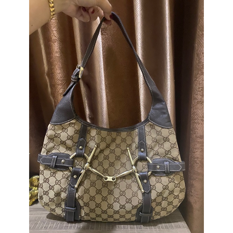Preloved sshoulder bag Gucci kulit asli