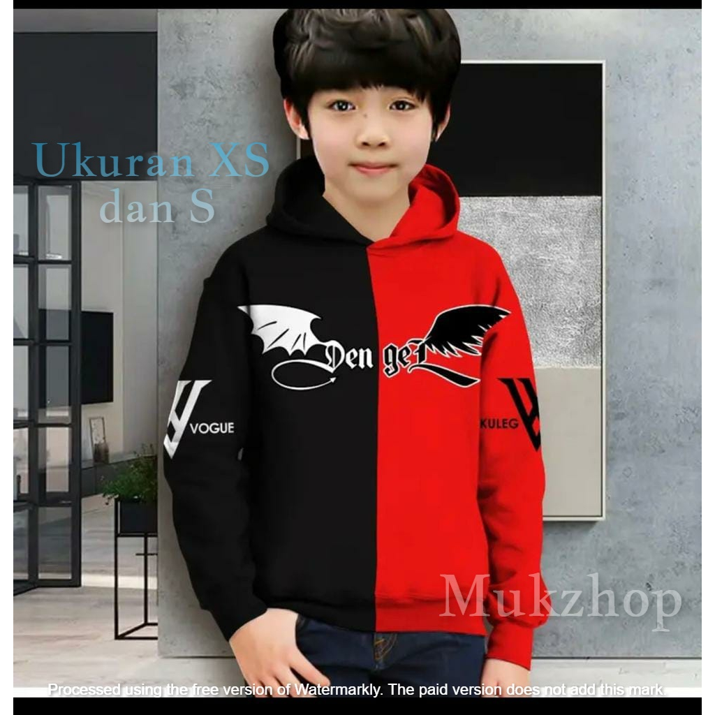 Sweater hoodie Vaque Anak Mukzhop Hoodie lengan panjang