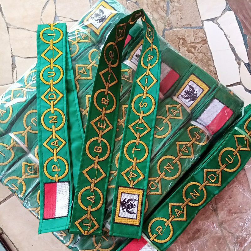 Kendit paskibraka 20 biji Bordir/Selempang paskibra