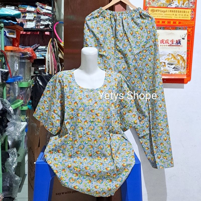 Hoki&Sheila CP Jumbo LD120 Baju Tidur Piyama Rayon Fit XXL