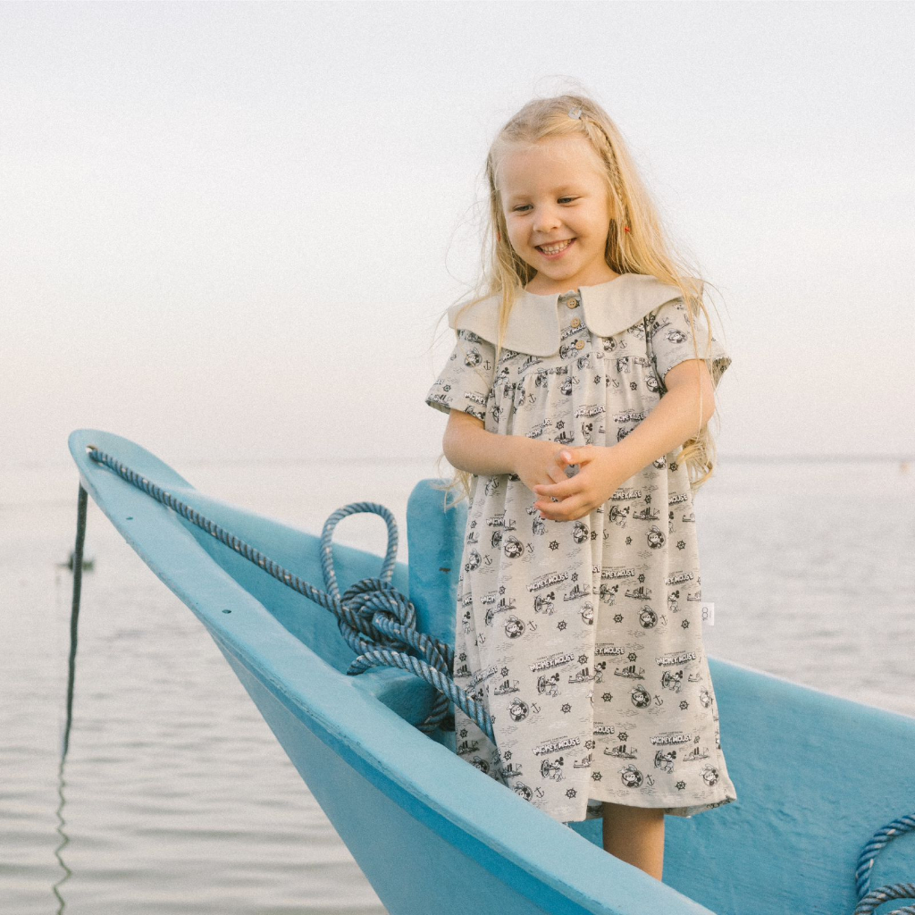 Little Palmerhaus Disney100 Mickey Dress / Dress Anak Perempuan