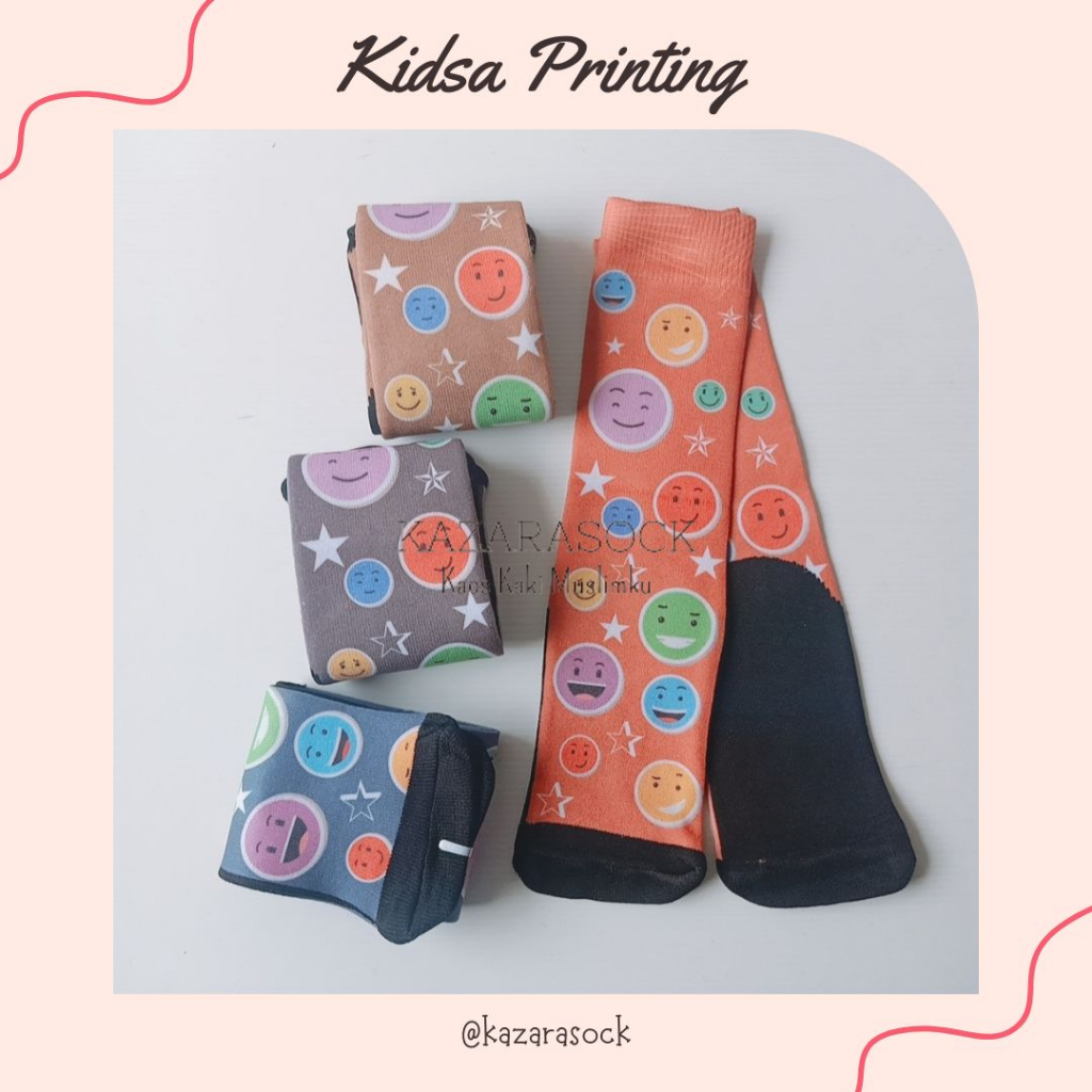 Kazarasock - Kaos kaki Anak Motif Bunga - Kanik Kidsa Motif - Cherry Blossom