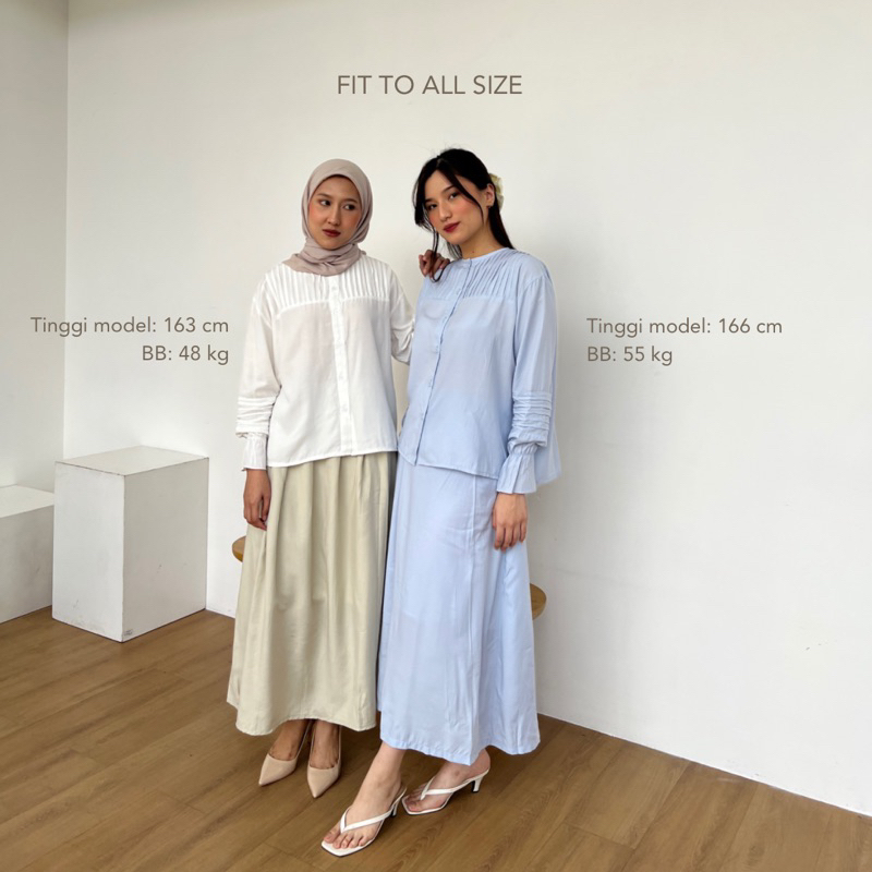 PORO NAKA - NONI Blouse | Atasan Lengan Panjang Wanita