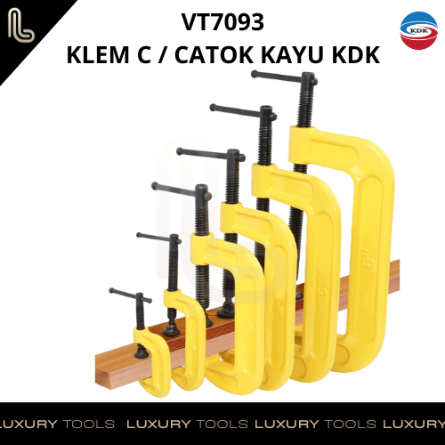 Klem C KDK 4 Inch / Klem Catok Penjepit Kayu 2 Inch 3 Inch 4 Inch