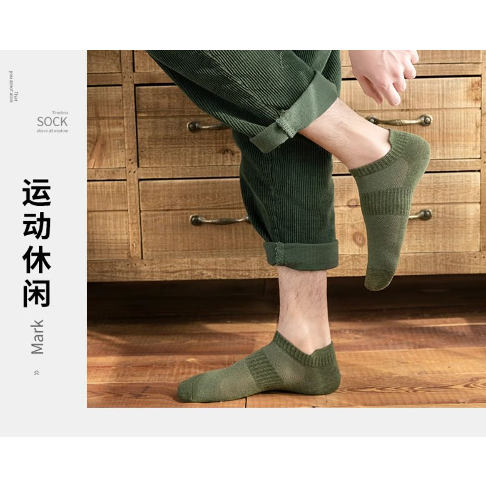 Kaos Kaki Pria Easy Wind Angkle Sock Cotton Socks SCH056