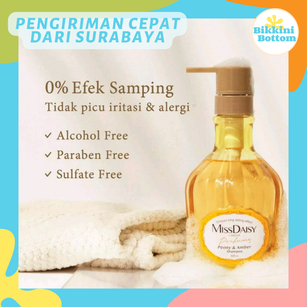 MiSS DAISY 500ml French Perfume Hair Shampoo Anti Rontok Anti Ketombe Anti Lepek BPOM