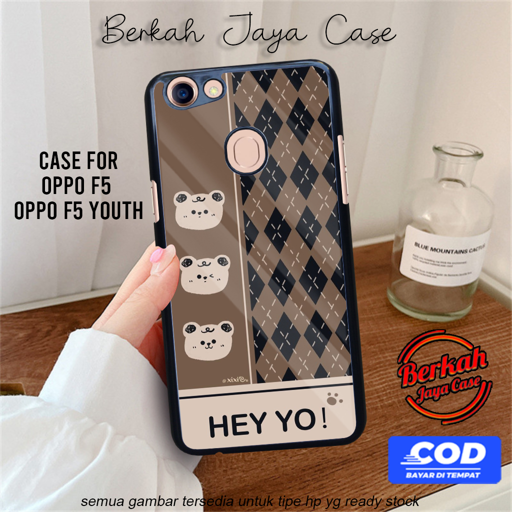 Berkah Case Oppo F5 Oppo F5 Youth Pelindung Hp Motif CUTE04 Case Lucu Casing Hp Keren Case Hardcase 