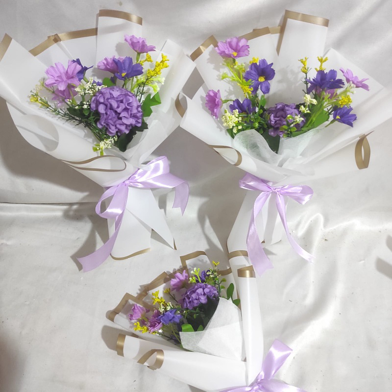 buket bunga bouquet artificial palsu murah