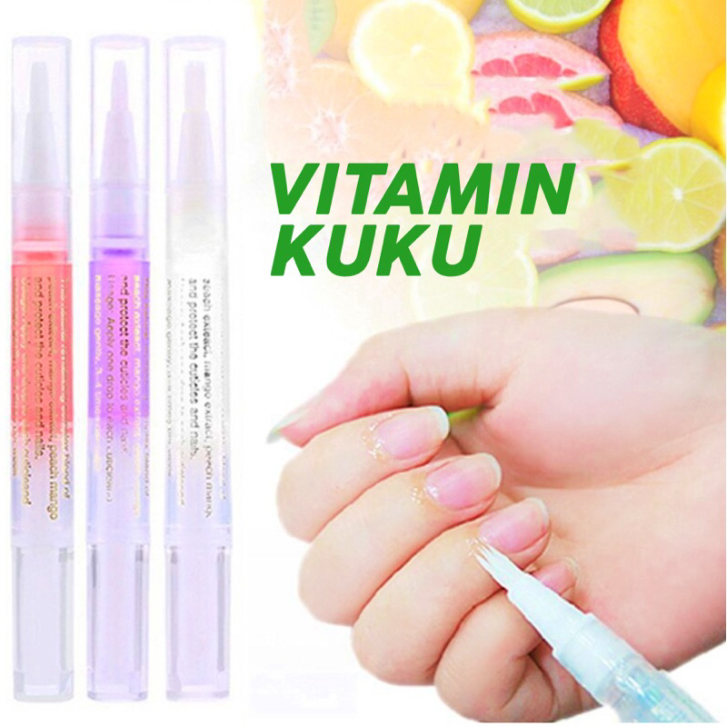 bgskinbukittinggi- Vitamin Kuku Cuticle Oil Pen Serum Nail Art Manicure Pedicure