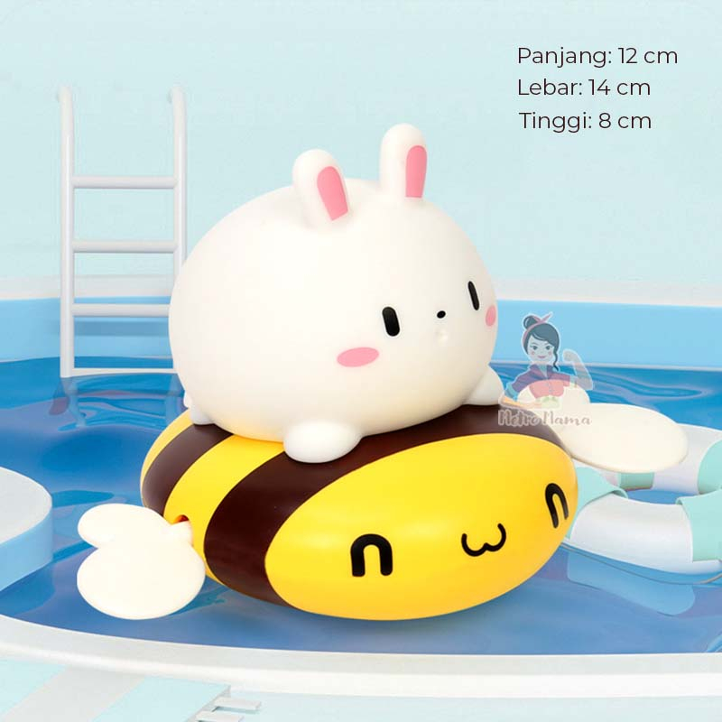 Mainan Mandi Anak Bayi Lebah kelinci Tarik Kids Bath Toys Lucu  Original