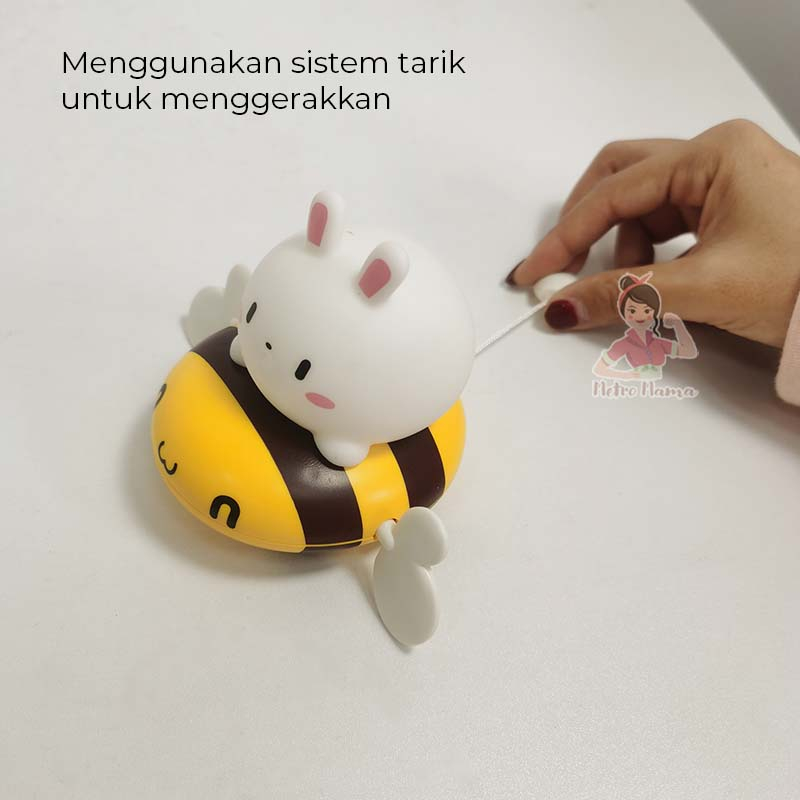 Mainan Mandi Anak Bayi Lebah kelinci Tarik Kids Bath Toys Lucu  Original