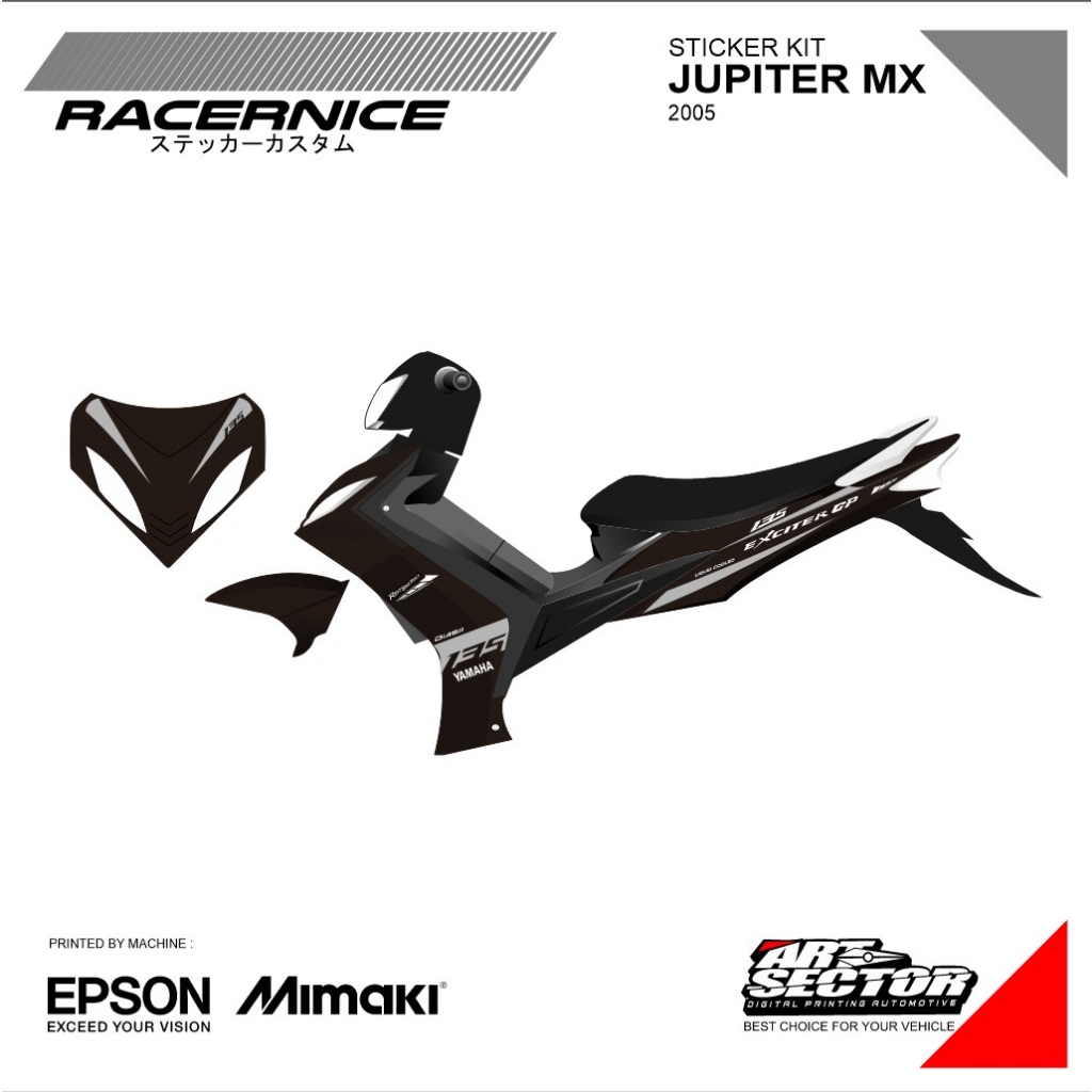 STICKER STRIPING TRANSPARAN JUPITER MX OLD GP EDITION