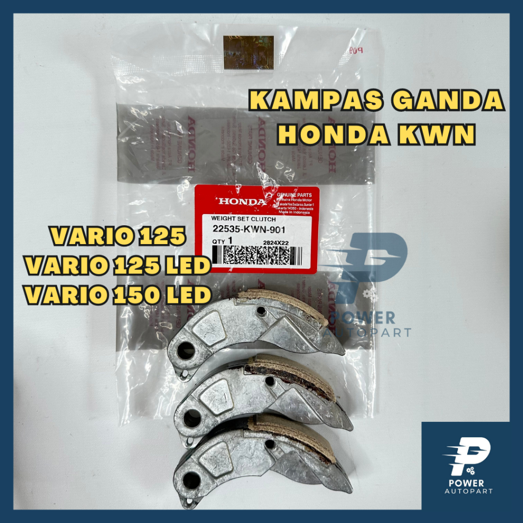 KAMPAS GANDA CVT HONDA VARIO 125, VARIO 125 LED, VARIO 150 LED KUALITAS ASLI ORIGINAL HONDA - KWN