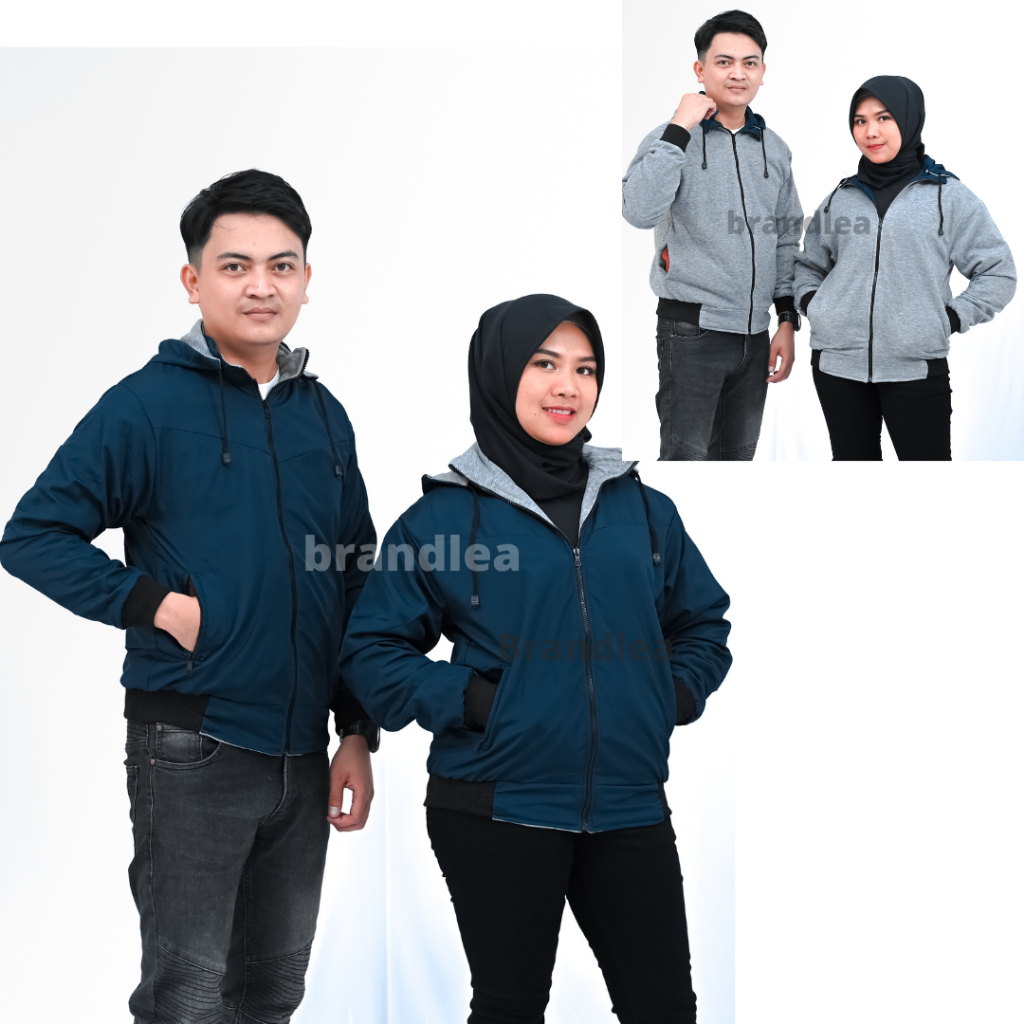 Jaket bolak balik pria dan wanita (couple)