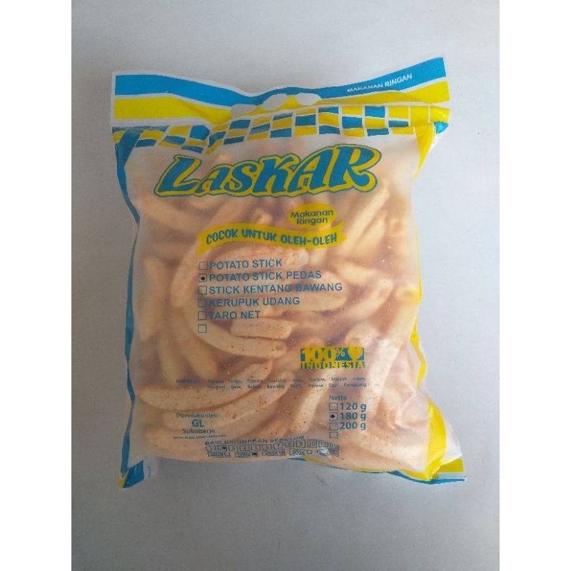 

POTATO LASKAR 180GR/POTATO ORI/POTATO PEDAS