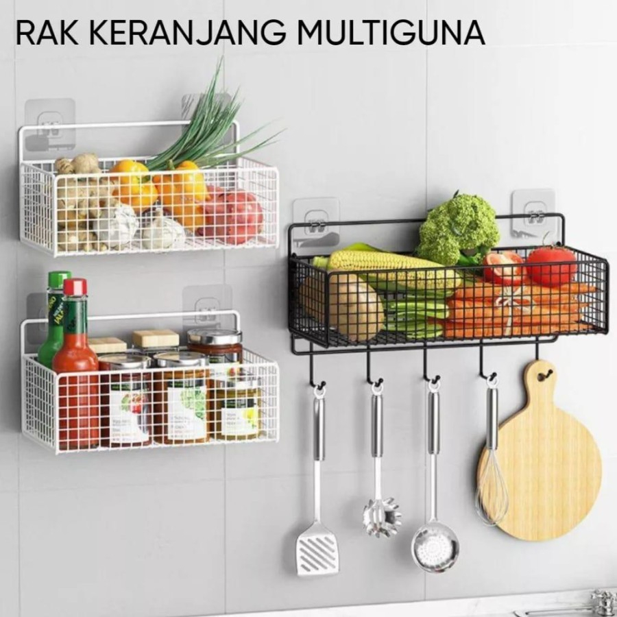 EM Rak Gantung Aluminium Organizer Rack Bathroom 1 Layer Ukuran