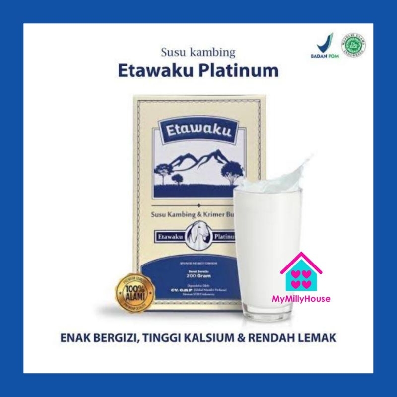 Etawaku Platinum Susu Kambing Etawa 100% Murni Rendah Gula Bebas Pengawet Bantu Atasi Masalah Sakit Sendi dan Pernafasan