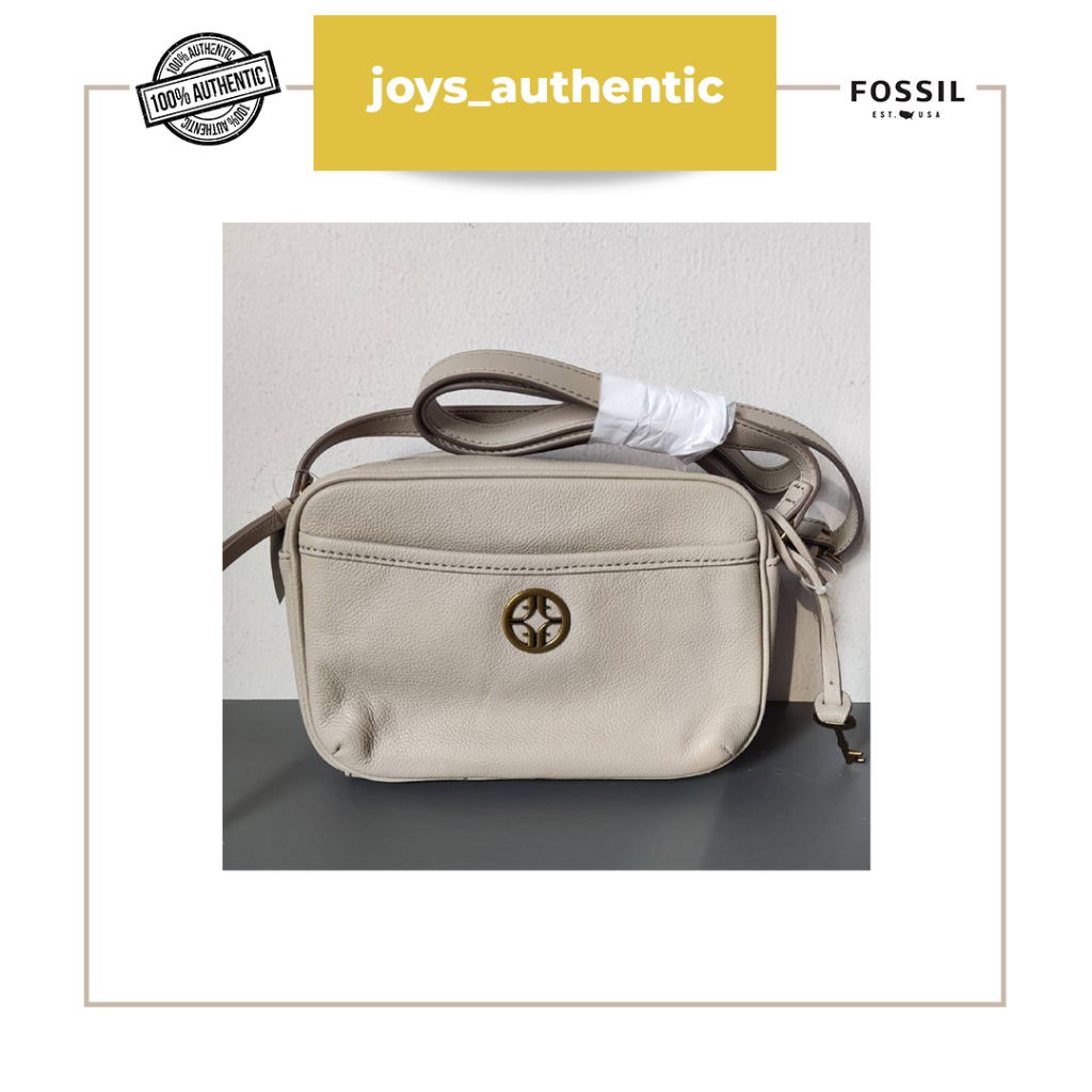 Tas Wanita Fossil Brennon Camera Bag Graystone Woman Bag Authentic Original