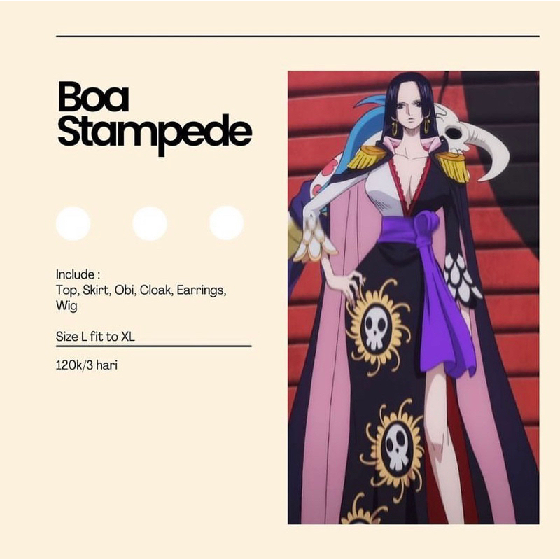 [Rental] Costume Cosplay Boa Hancock Stampede One Piece