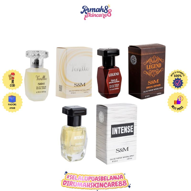 S&amp;M Men And Women Parfume EDP 25ml - Parfum Pria Dan Wanita